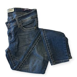 VIGOLD-Blue Jeans-Straight leg-Embellished back pockets-NWOT-Sz 3